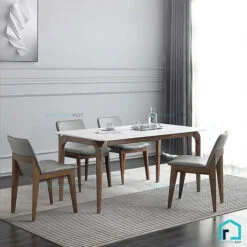 Bàn ghế ăn kiểu Hàn Quốc BA03
