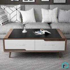 Bàn gỗ sồi tay nắm chéo góc