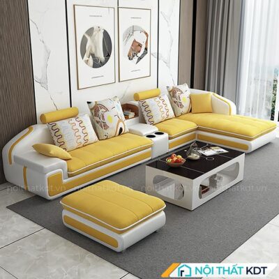 Ghe sofa da ket hop ni goc L S28 26