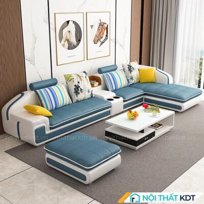 Ghe sofa da ket hop ni goc L S28 31