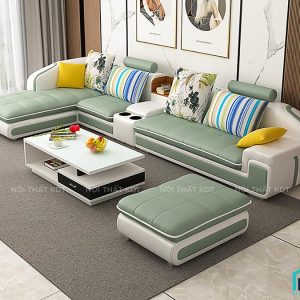 Sofa góc bọc nỉ hiện đại cho phòng khách rộng và vừa S28 (19)