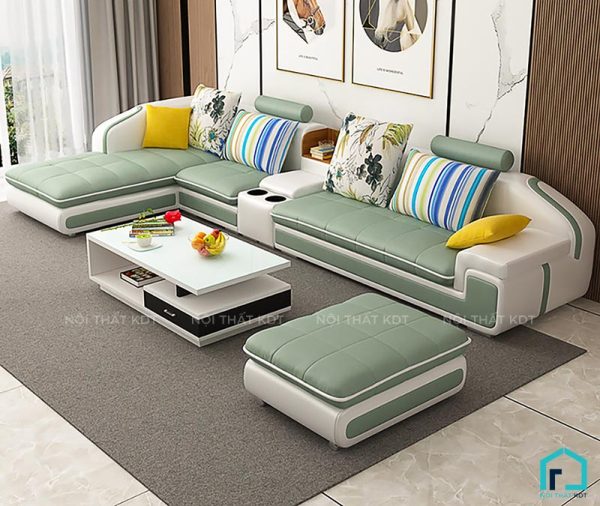 Sofa góc bọc nỉ hiện đại cho phòng khách rộng và vừa S28 (19)