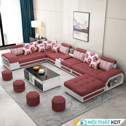 Sofa goc chu U boc da va ni S29U 16