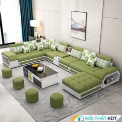 Sofa goc chu U boc da va ni S29U 18