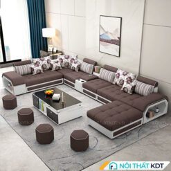 Sofa goc chu U boc da va ni S29U 21