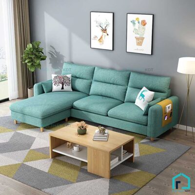 Sofa nỉ tay mỏng S33
