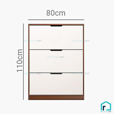 Tủ giày 3 cánh lật