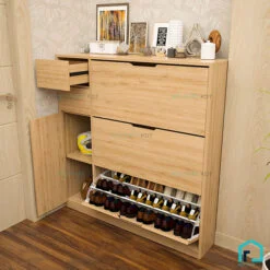 Tủ giày cánh lật có ngăn phụ