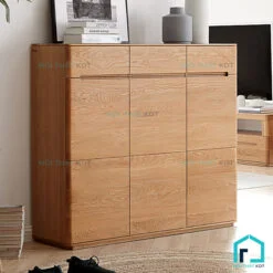 Tủ giày gỗ sồi