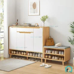 Tủ giày tay kéo cách điệu