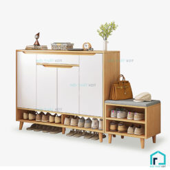 Tủ giày tay kéo cách điệu
