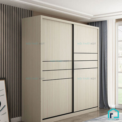 Tủ quần áo họa tiết kẻ ngang