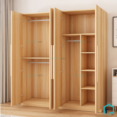 Tủ quần áo tay nắm dài