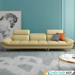 Ghế sofa văng da tay vịn liền đệm S199V