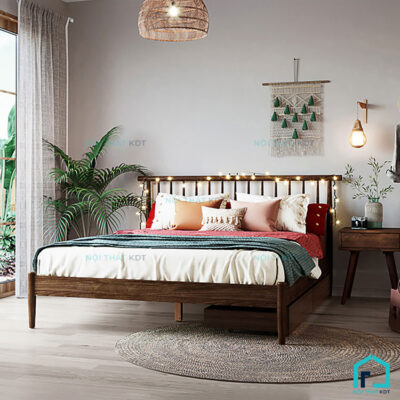 Giường gỗ hiện đại