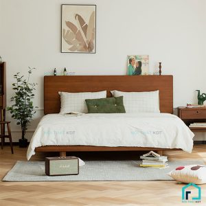Giường gỗ thiết kế phẳng