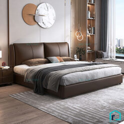Giường ngủ bọc da hiện đại
