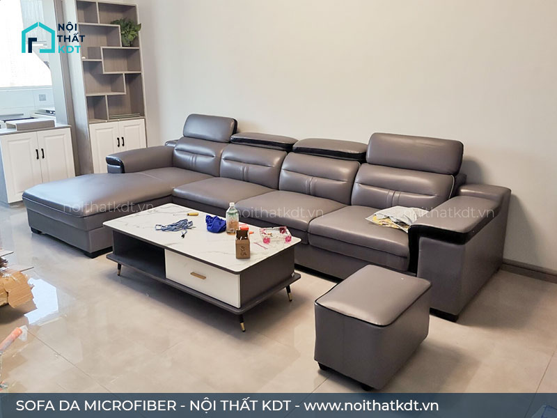 Sofa da microfiber đẹp giá rẻ