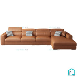 Sofa bọc da nhăn tự nhiên