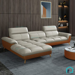 Sofa da đệm chia ô