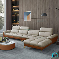 Sofa da đệm chia ô