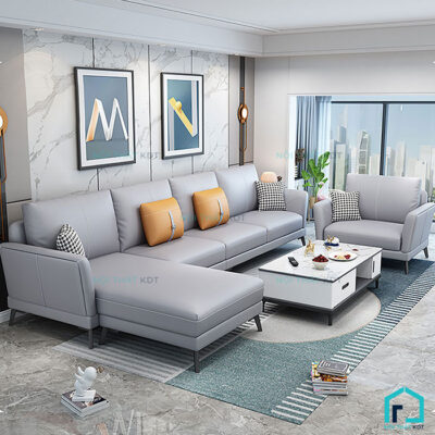Sofa da đơn giản