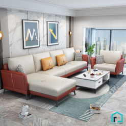 Sofa da đơn giản