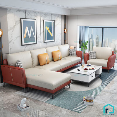 Sofa da đơn giản