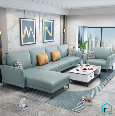 Sofa da đơn giản