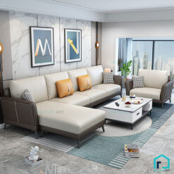 Sofa da đơn giản