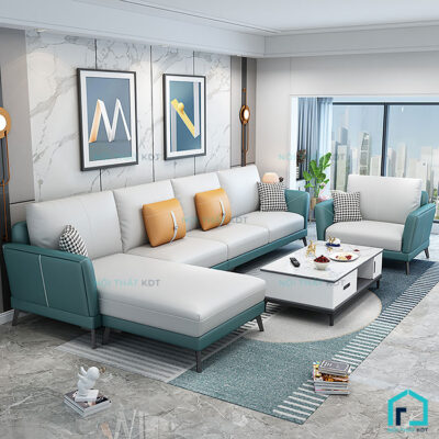 Sofa da đơn giản