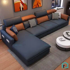 Sofa da tay vuông mỏng