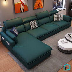 Sofa da tay vuông mỏng
