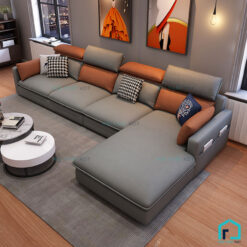 Sofa da tay vuông mỏng