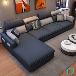 Sofa da tay vuông mỏng