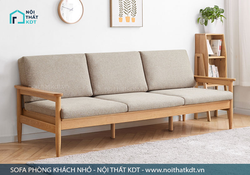 Sofa gỗ nhỏ cho chung cư