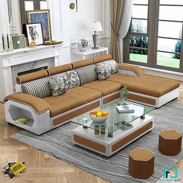 Sofa góc nỉ hiện đại (5)