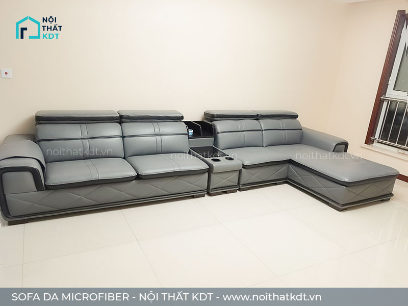 Sofa kích thước lớn bọc da microfiber