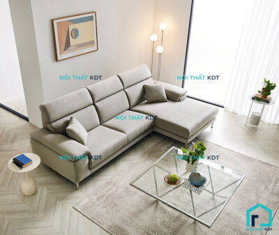 Sofa nỉ chân inox