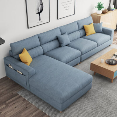 Sofa nỉ có túi để đồ