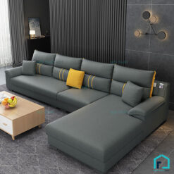 Sofa nỉ gối họa tiết dọc