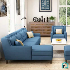 Sofa nỉ tay bậc thang