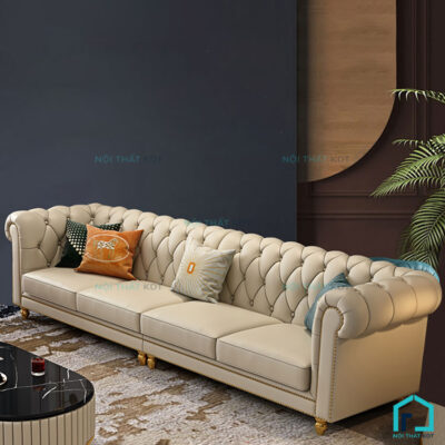 Sofa tân cổ điển tay cuộn
