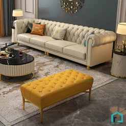 Sofa tân cổ điển tay cuộn