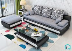 Sofa văng bọc nỉ nhỏ gọn tiết kiệm diện tích S25 (5)