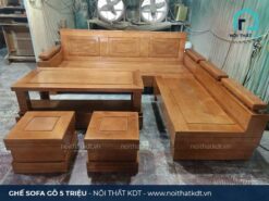 Bàn ghế gỗ phòng khách giá 5 triệu