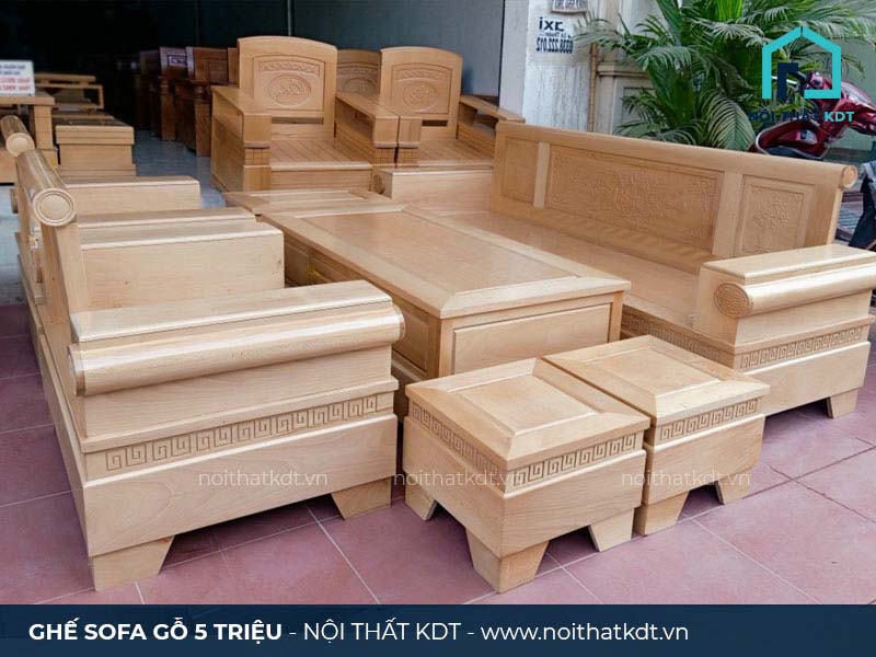Bộ bàn ghế gỗ giá 5 triệu đẹp lung linh