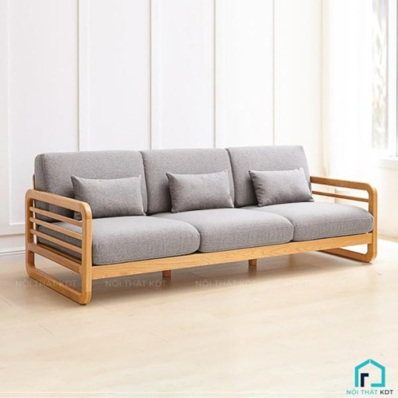 ghế sofa gỗ phòng khách nhỏ gọn