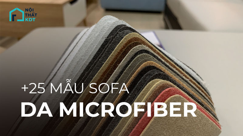 Sofa da microfiber đẹp giá rẻ