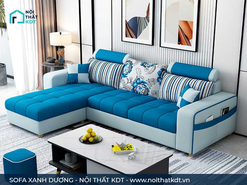 Top 35+ mẫu ghế sofa màu xanh dương đẹp nhất năm 2022 14 Sofa màu xanh dương navy